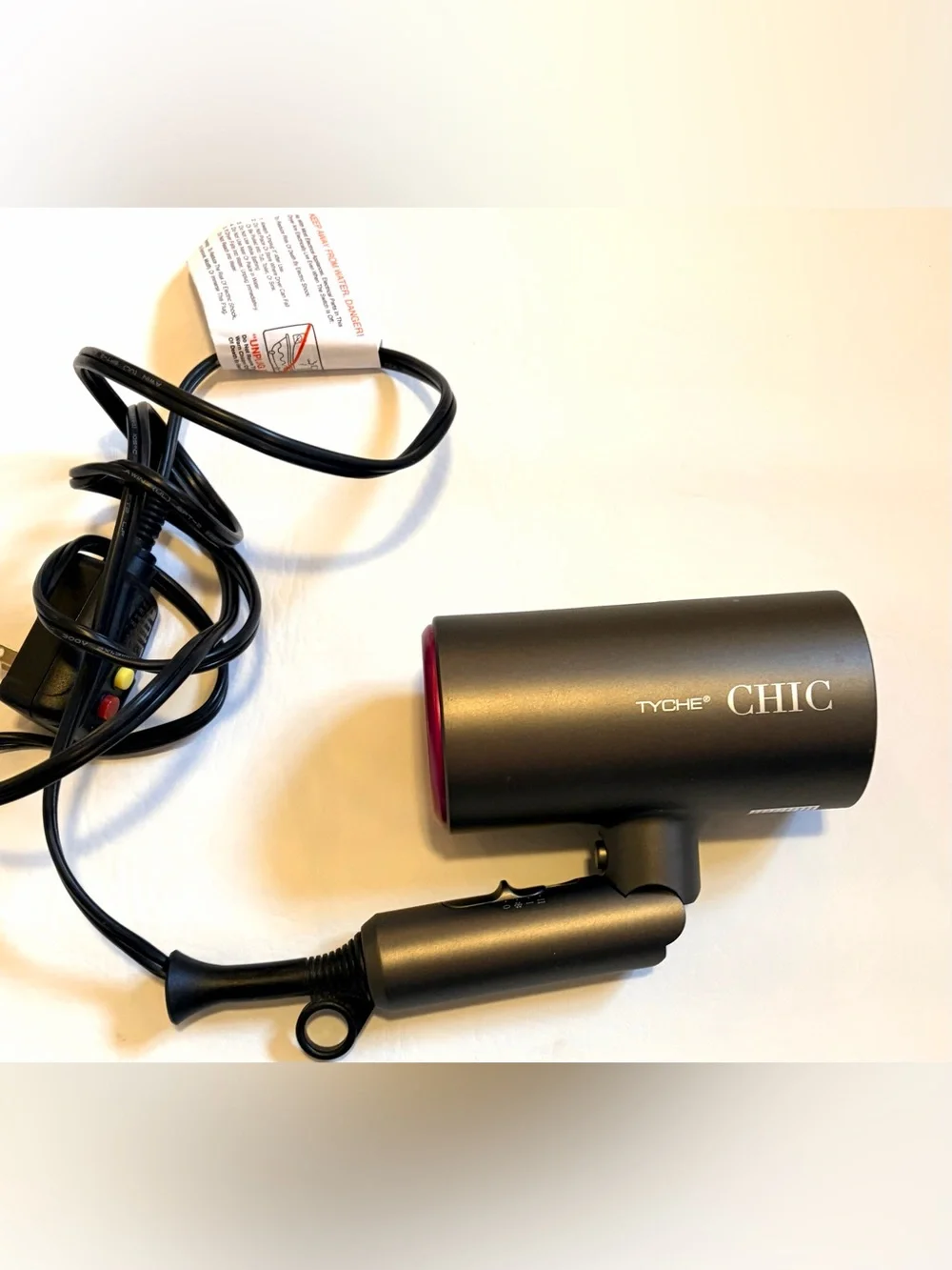 Tyche Chic Hair Dryer Cold Shot Ceramic Grills Charcoal Pink